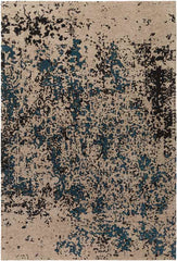 Coalville Modern Dark Teal/Grey/Black Area Rug
