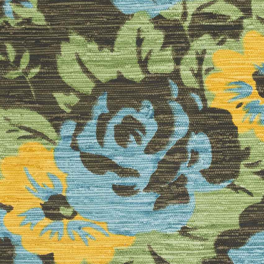 DeSoto Modern Green/Brown/Blue Area Rug