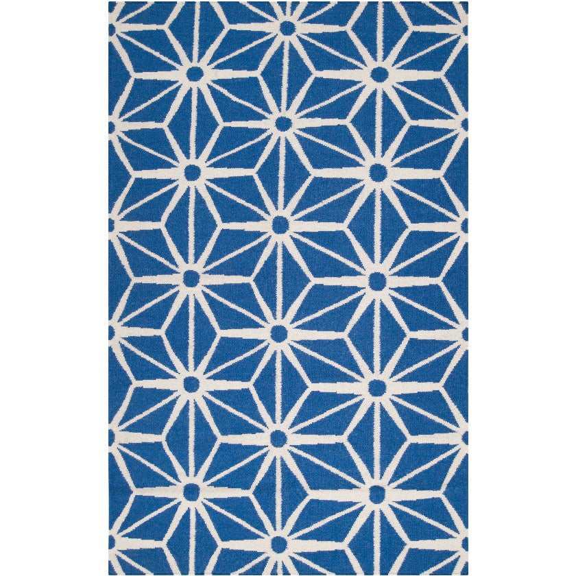 Dyess Modern Blue Area Rug