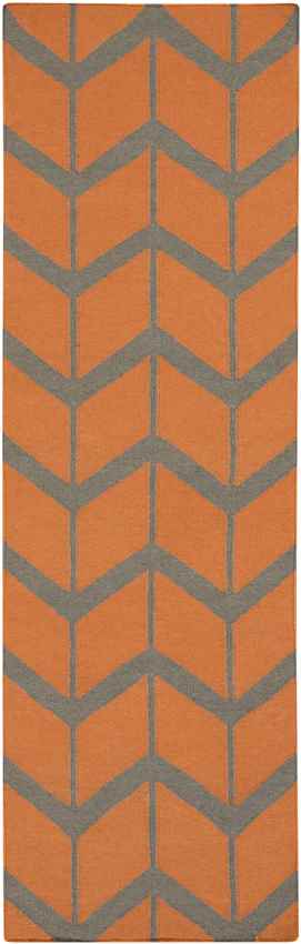 Dyer Modern Burnt Orange Area Rug