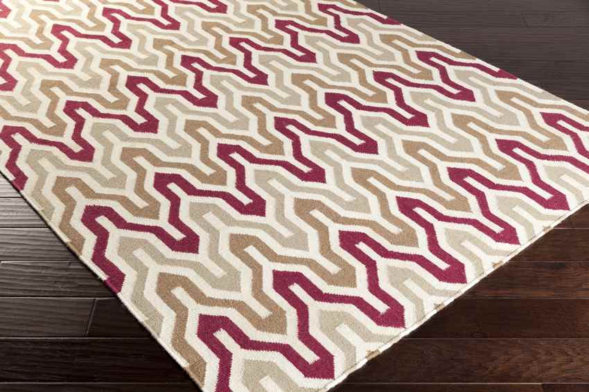Earle Modern Gray/Maroon Area Rug