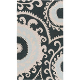 Early Global Dark Green Area Rug