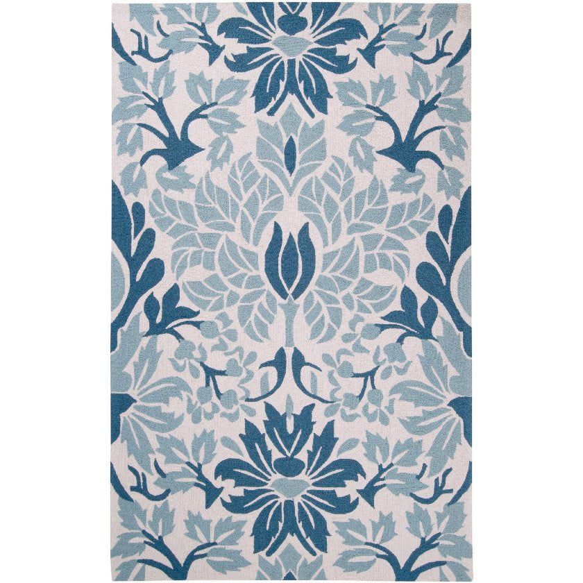 Edgewood Modern Ivory/Light Blue Area Rug