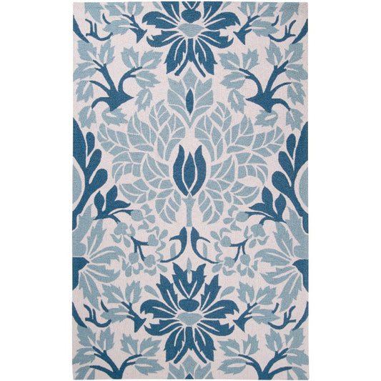 Edgewood Modern Ivory/Light Blue Area Rug