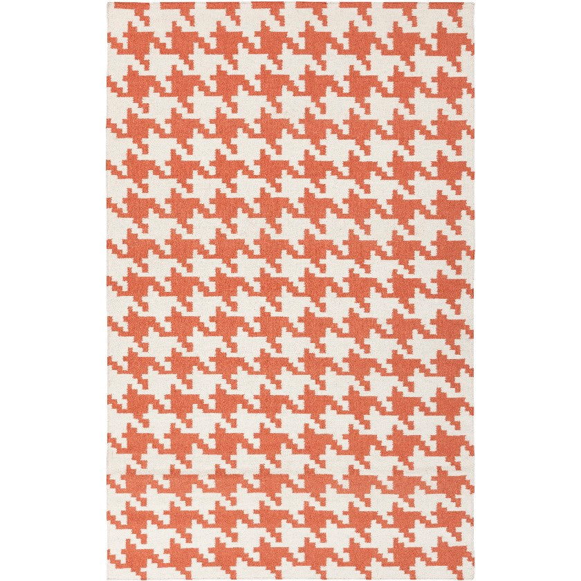 Elkmont Modern Rust / Ivory Contemporary Area Rug