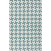 Elkmont Modern Ivory & Blue Area Rug