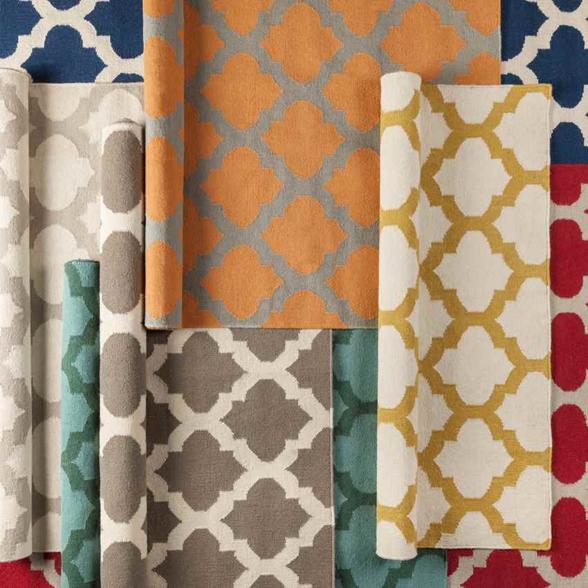 Wigton Cottage Orange/Gray Area Rug