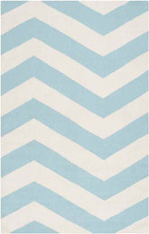 Emelle Modern Blue/White Area Rug