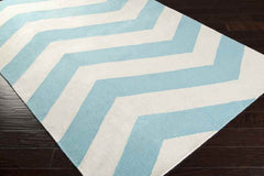 Emelle Modern Blue/White Area Rug
