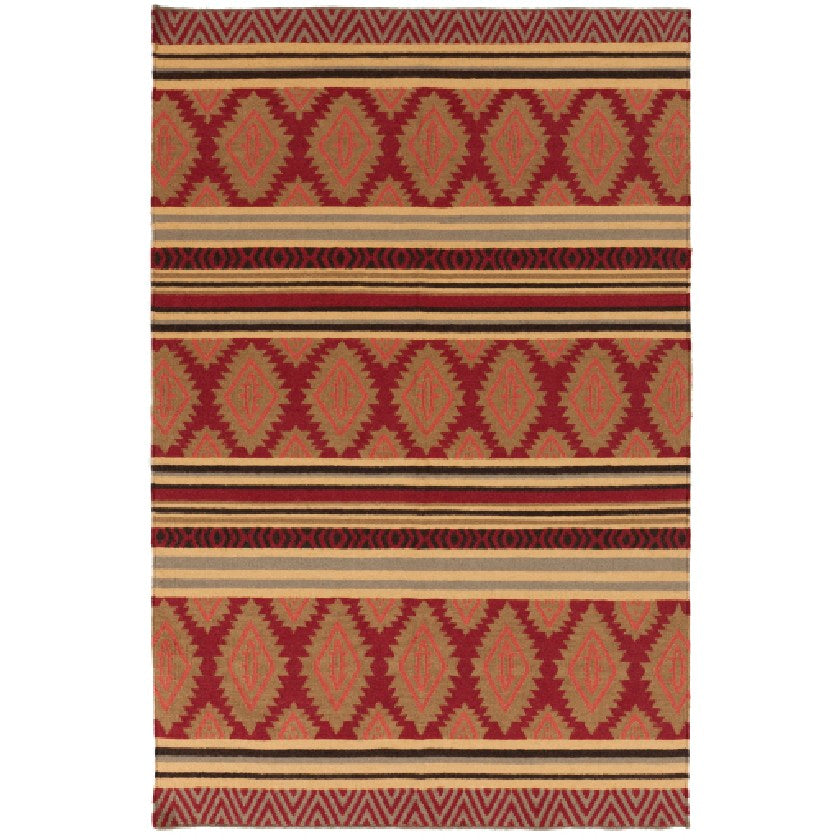 Encinitas Global Red Area Rug