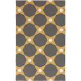 Englewood Modern Eggplant/Beige Area Rug