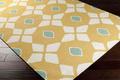 Enigma Modern Mustard Area Rug