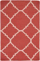 Selwerd Modern Red/Ivory Area Rug
