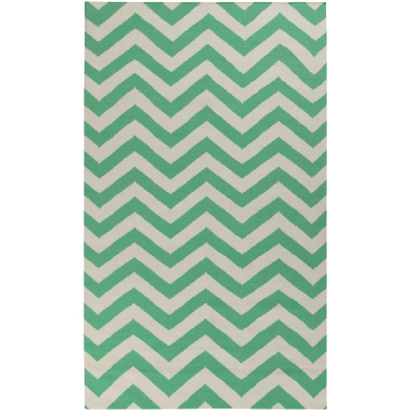 Escondido Modern Emeral/Ivory Area Rug