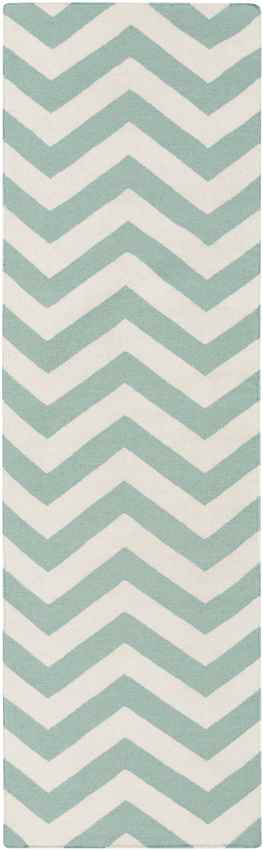Escondido Modern Teal/White Area Rug