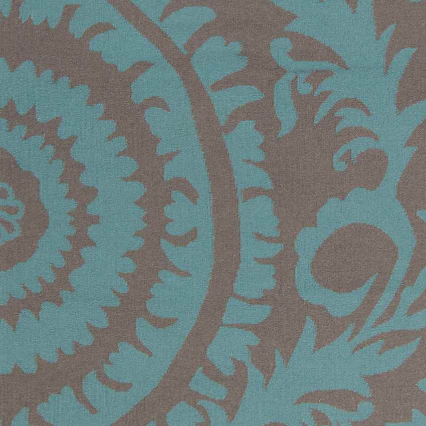 Euharlee Global Turquoise/Mulled Wine Area Rug