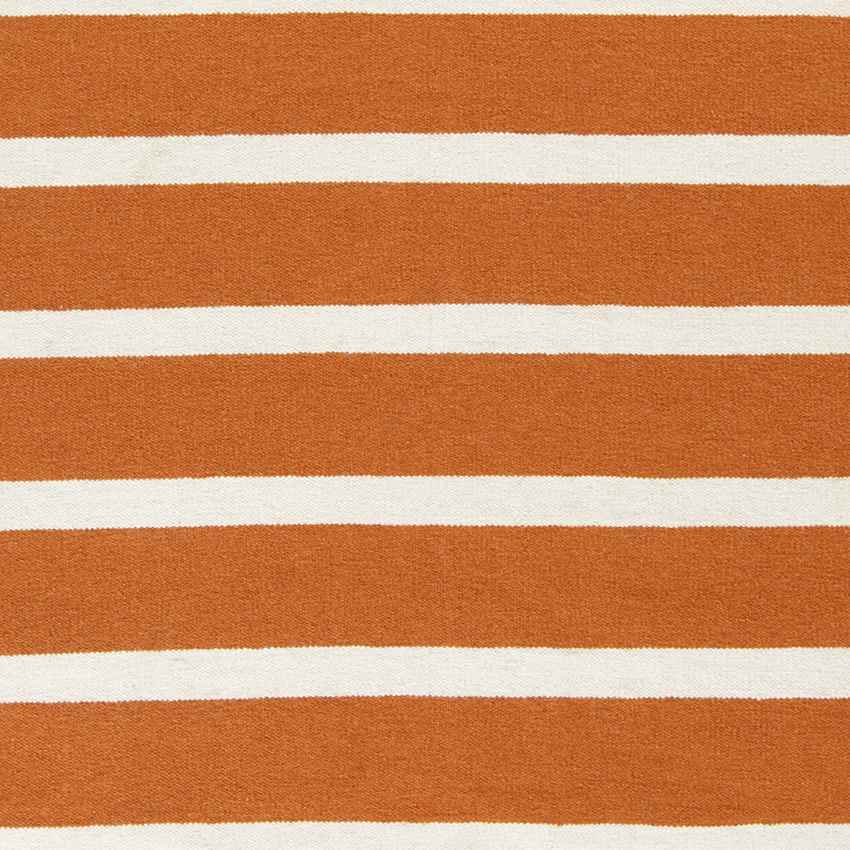 Eva Modern Burnt Orange White Area Rug