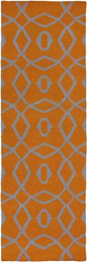Excel Modern Burnt Orange/Gray Area Rug