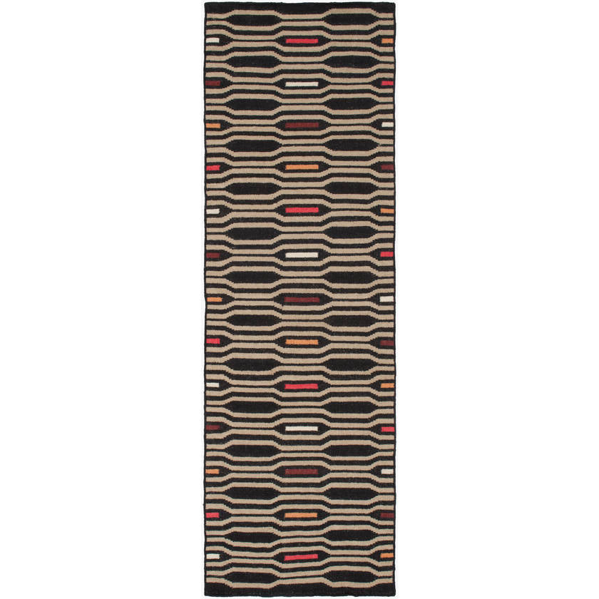 Fairfax Modern Black Olive Area Rug