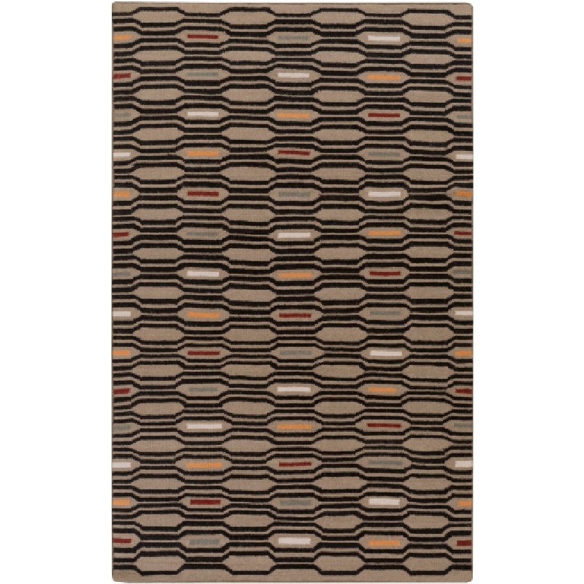 Fairfax Modern Brown Area Rug