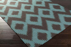 Ninon Global Teal/Black Area Rug