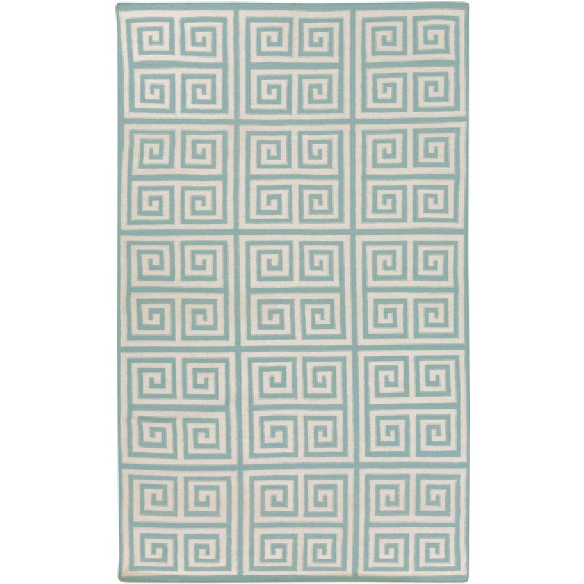 Erie Modern aqua Area Rug