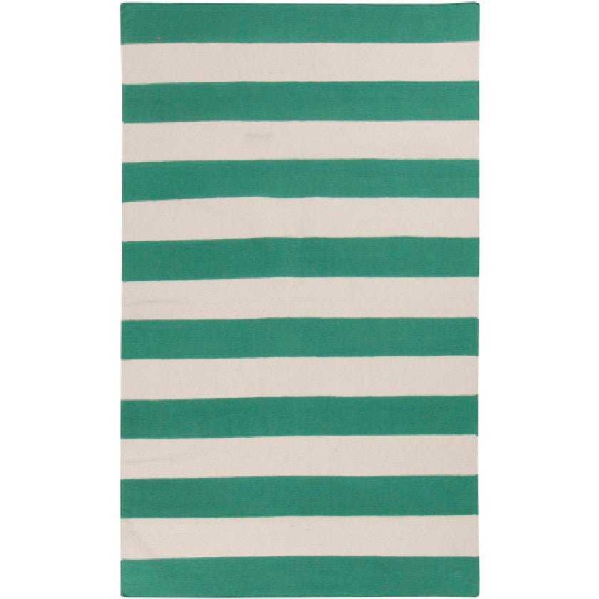 Nathaly Modern Green & Ivory Area Rug