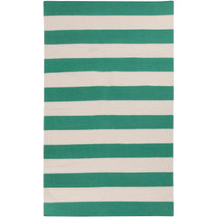 Nathaly Modern Green & Ivory Area Rug