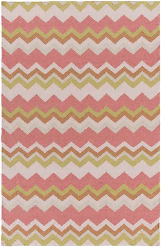 Weende Modern Pink/Green Area Rug