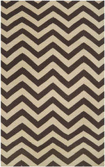 Escondido Modern Dark Brown Area Rug