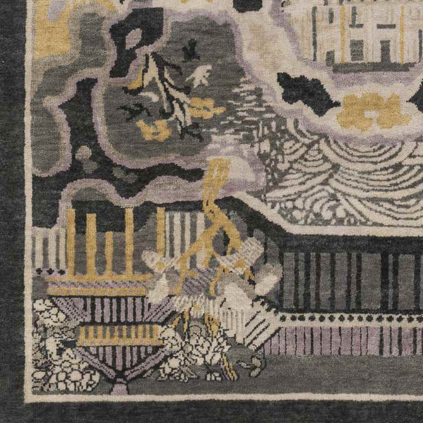 Foley Traditional Dark Green/Tan Area Rug