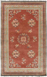 Folkston Traditional Rust/Charcoal Area Rug