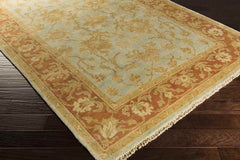 Snow Lake Traditional Blue/Brown Area Rug