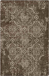 Nigadoo Traditional Dark Brown/Khaki Area Rug