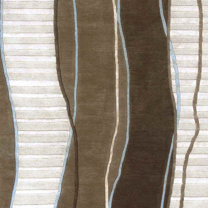 Harrell Modern Cream/Brown Area Rug