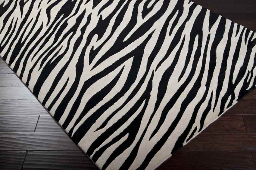 Hazen Modern Ivory/Black Area Rug