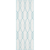 Homewood Modern White/Blue Area Rug