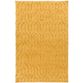 Huslia Modern Gold Area Rug