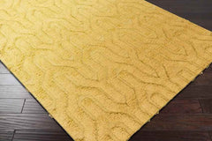 Huslia Modern Gold Area Rug