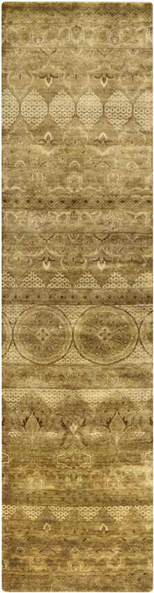 Irvine Traditional Mustard/Dark Brown Area Rug