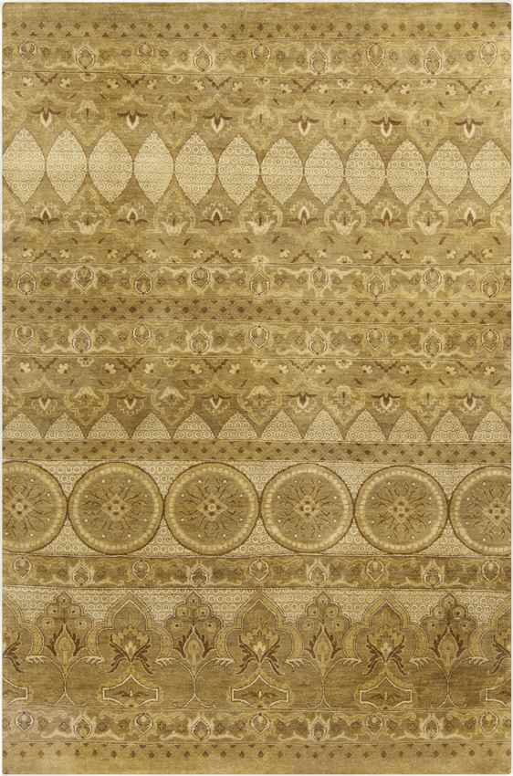 Irvine Traditional Mustard/Dark Brown Area Rug