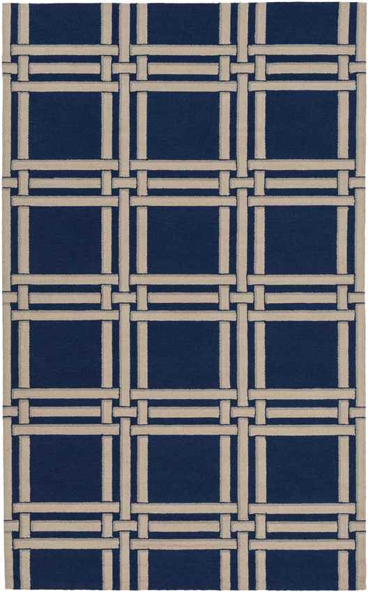Lakeside Modern Blue/Beige Area Rug