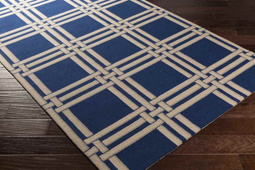 Lakeside Modern Blue/Beige Area Rug