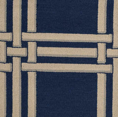 Lakeside Modern Blue/Beige Area Rug