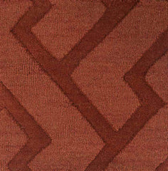 Loachapoka Modern Dark Red Area Rug