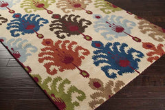 London Global Beige/Red/Blue Area Rug