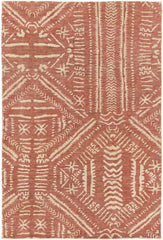 Luthersville Global Rust/Beige Area Rug