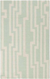 Maplesville Modern Green/White Area Rug