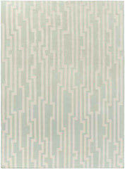 Maplesville Modern Green/White Area Rug
