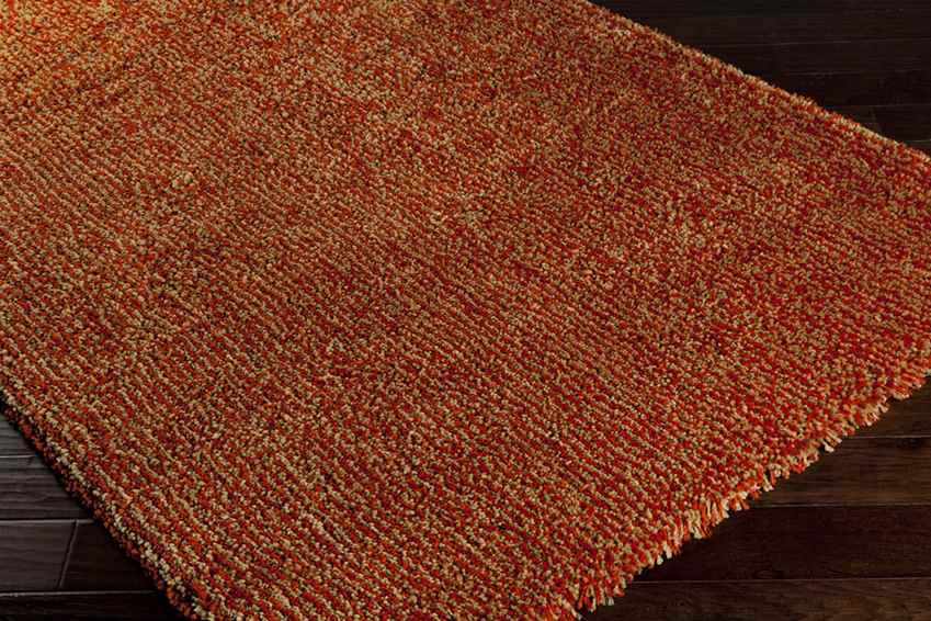 Marble Modern Orange/Gold Area Rug